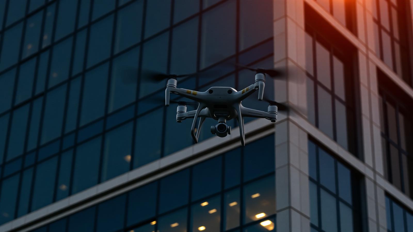 Captação aérea para inspeção de fachadas